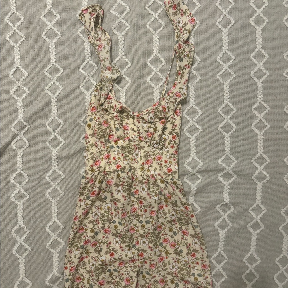 Forever 21 open back tie flower dress